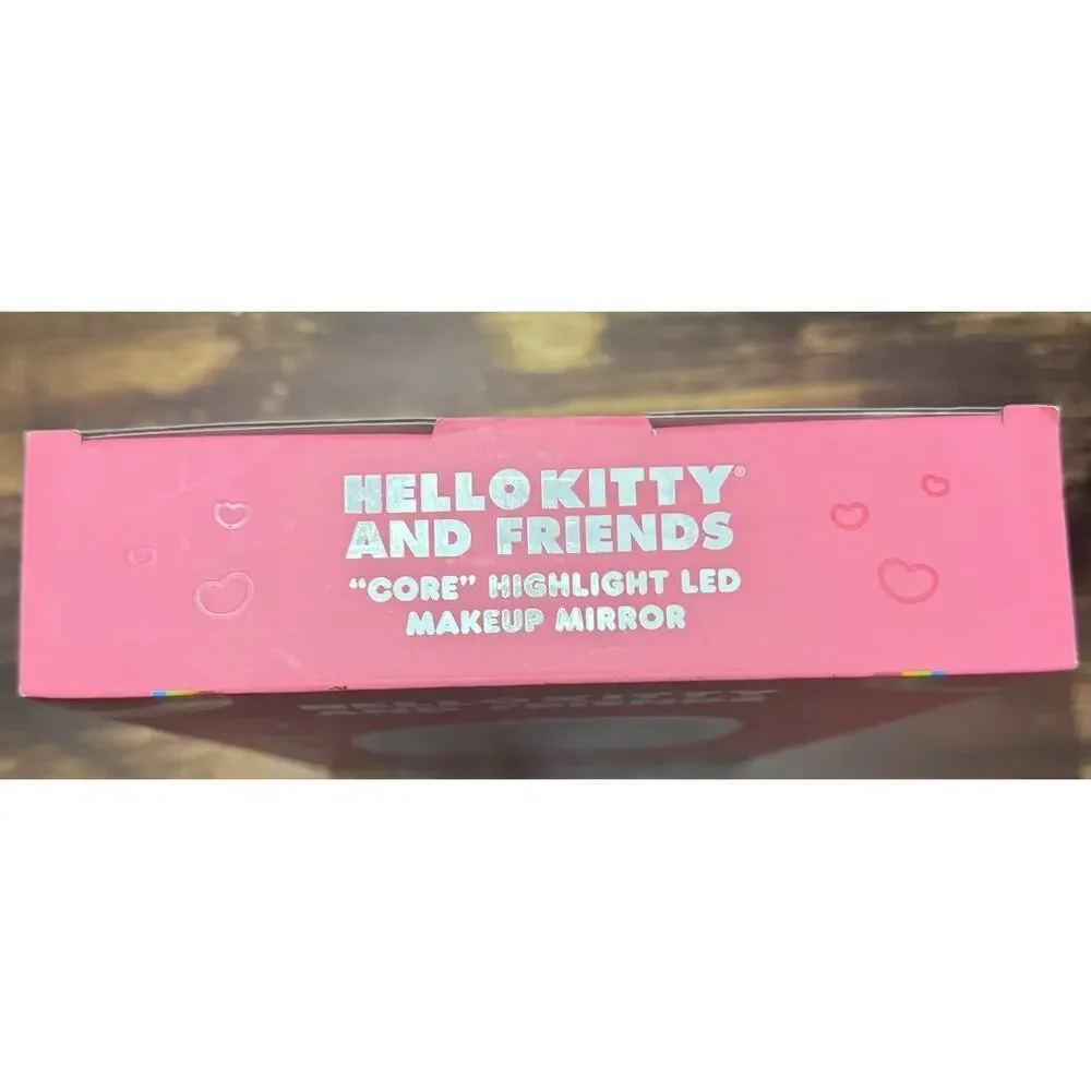 Hello Kitty LED Vanity Mirror Lighted Makeup Mirror Sanrio Pink NIB